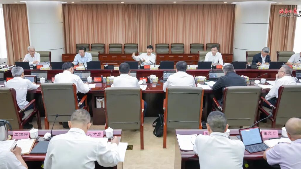推进经济高质量发展暨全岛封关运作专班第2次会议召开