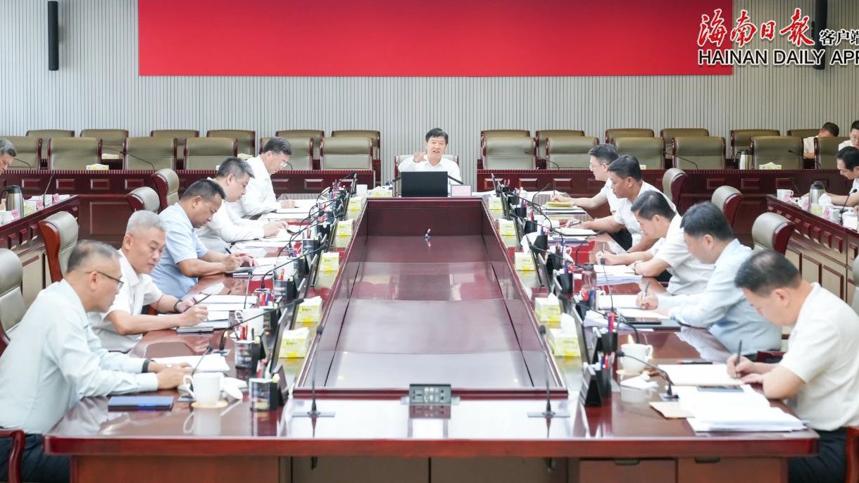 海南省推进服务业（第三产业）高质量发展领导小组第四次例会召开