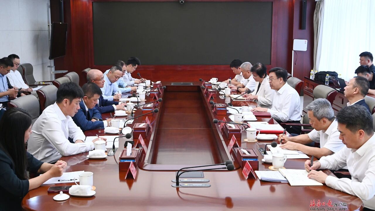 冯飞与复星国际客人举行会谈